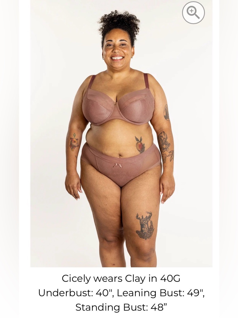 Understance Leslie Smooth Lace FlexWire Light Padded Demi Bra in Clay size 42DDD - Picture 2 of 6
